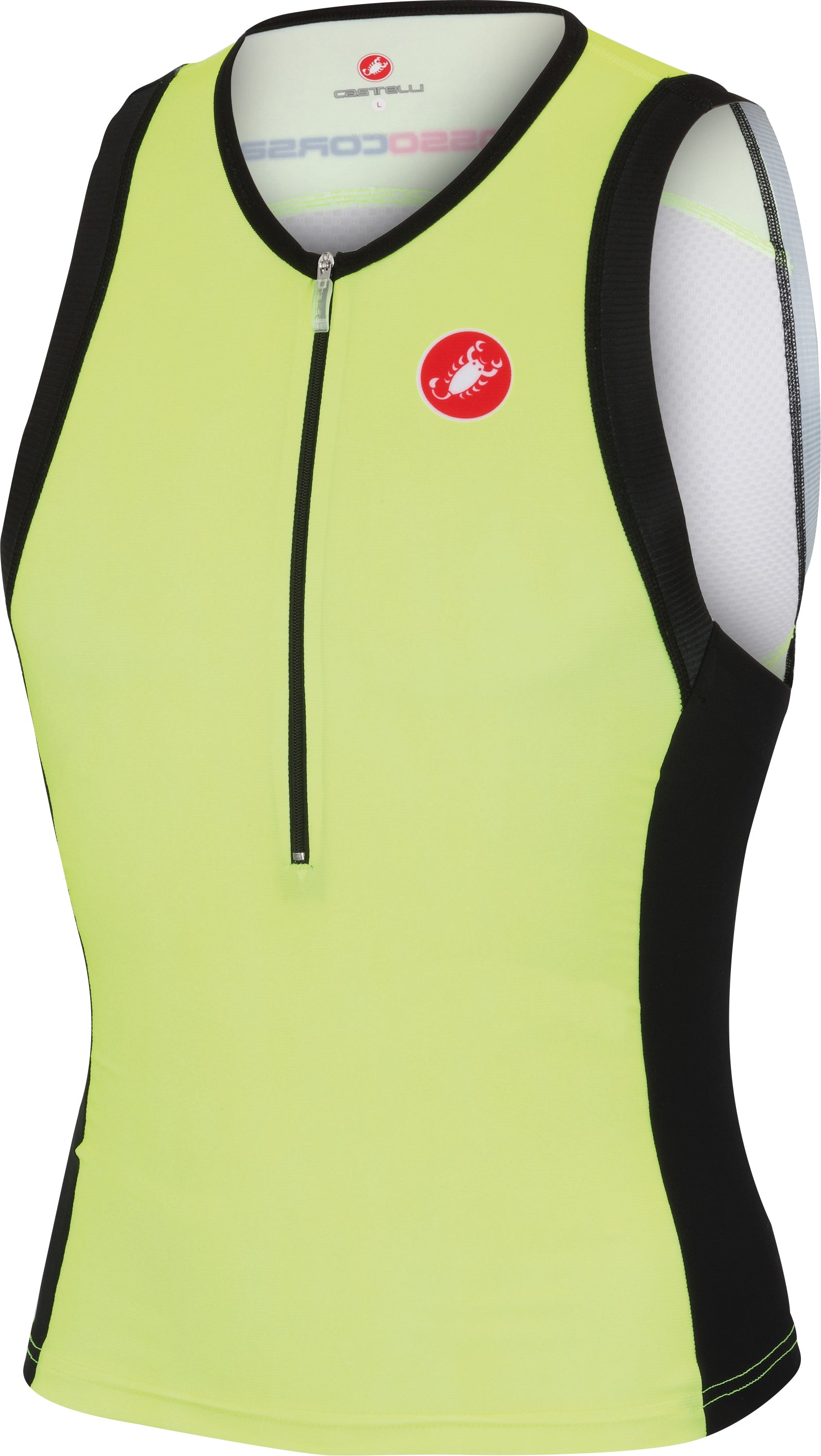 Castelli Free Tri Top – Ylw Fluo/Blk