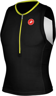 Castelli Free Tri Top – Blk/Ylw Fluo