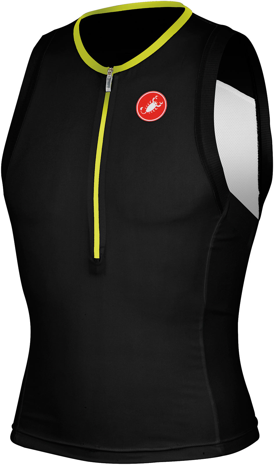 Castelli Free Tri Top – Blk/Ylw Fluo