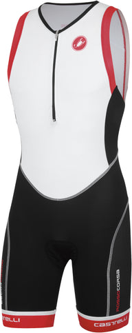 Castelli Free Tri Distance Suit – White/Black/Red
