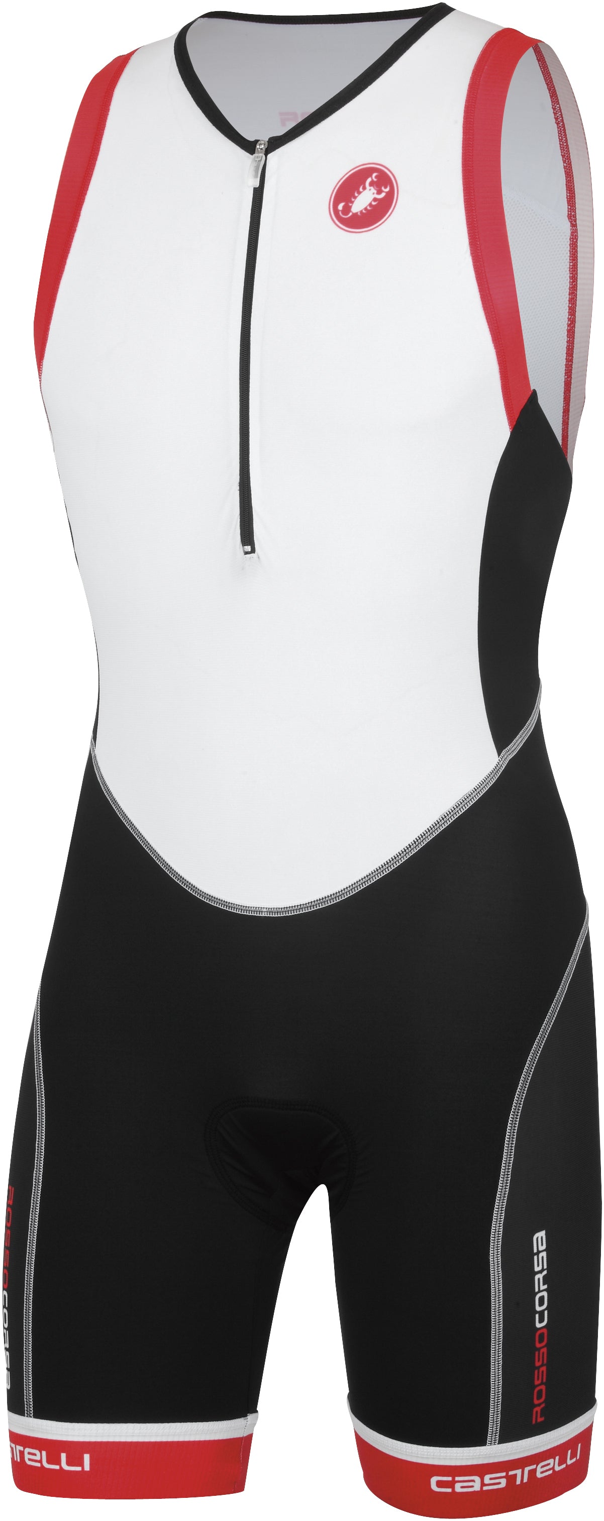 Castelli Free Tri Distance Suit – White/Black/Red