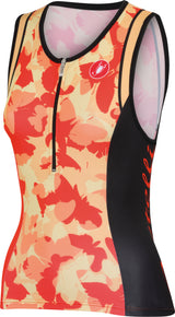Castelli Core Women's Tri Singlet – Coral/Lt Orange