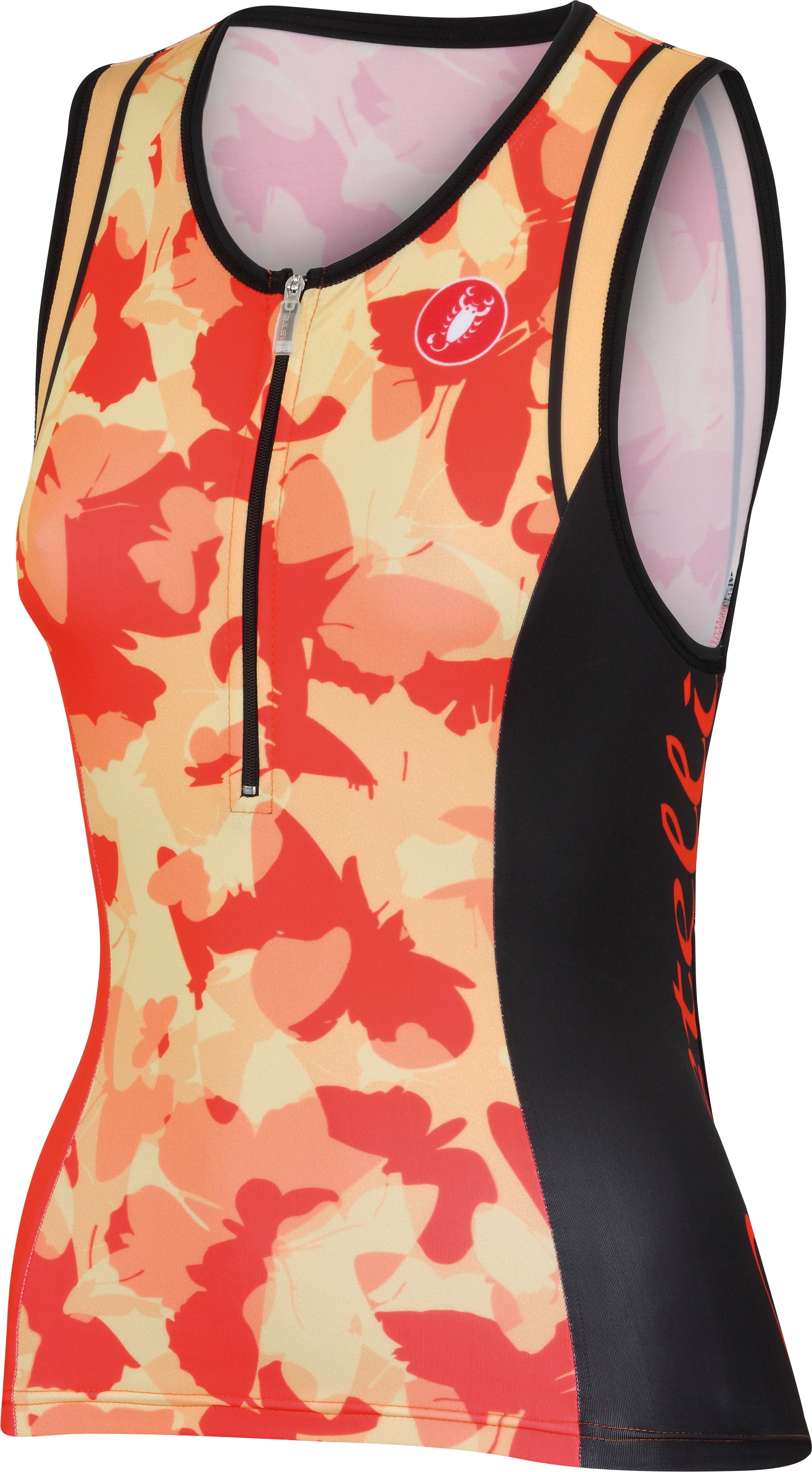 Castelli Core Women's Tri Singlet – Coral/Lt Orange