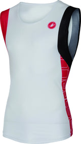 Castelli T.O. Alii Run Top – White/Red