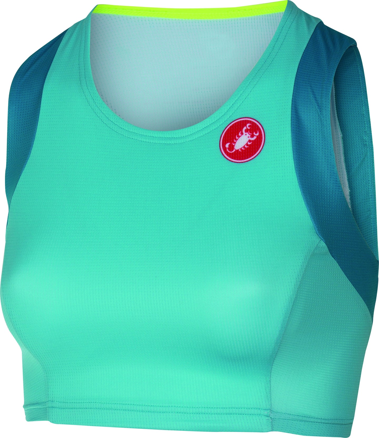 Castelli Free Tri Short Top - Women's – Pastel Blue/Blue Grn