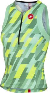 Castelli Free W Tri Singlet – pastel mint/yellow fluo