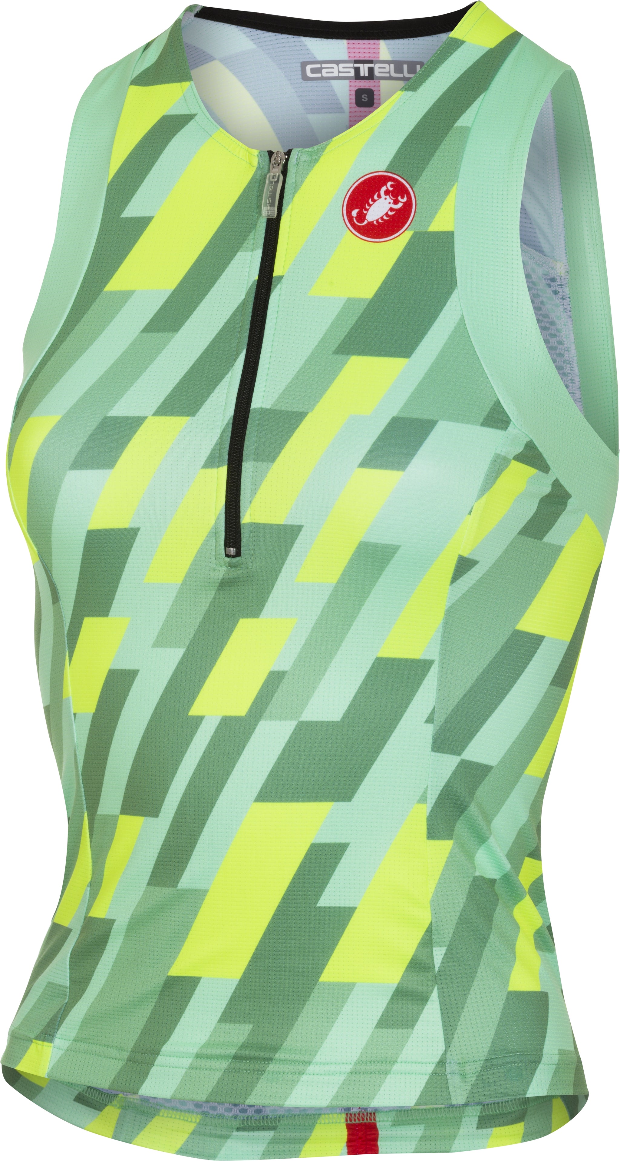 Castelli Free W Tri Singlet – pastel mint/yellow fluo