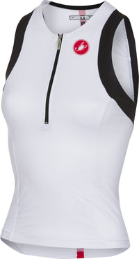 Castelli Free W Tri Singlet – White/Black