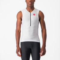 Castelli Free Tri 2 Sleeveless Top – White/Black
