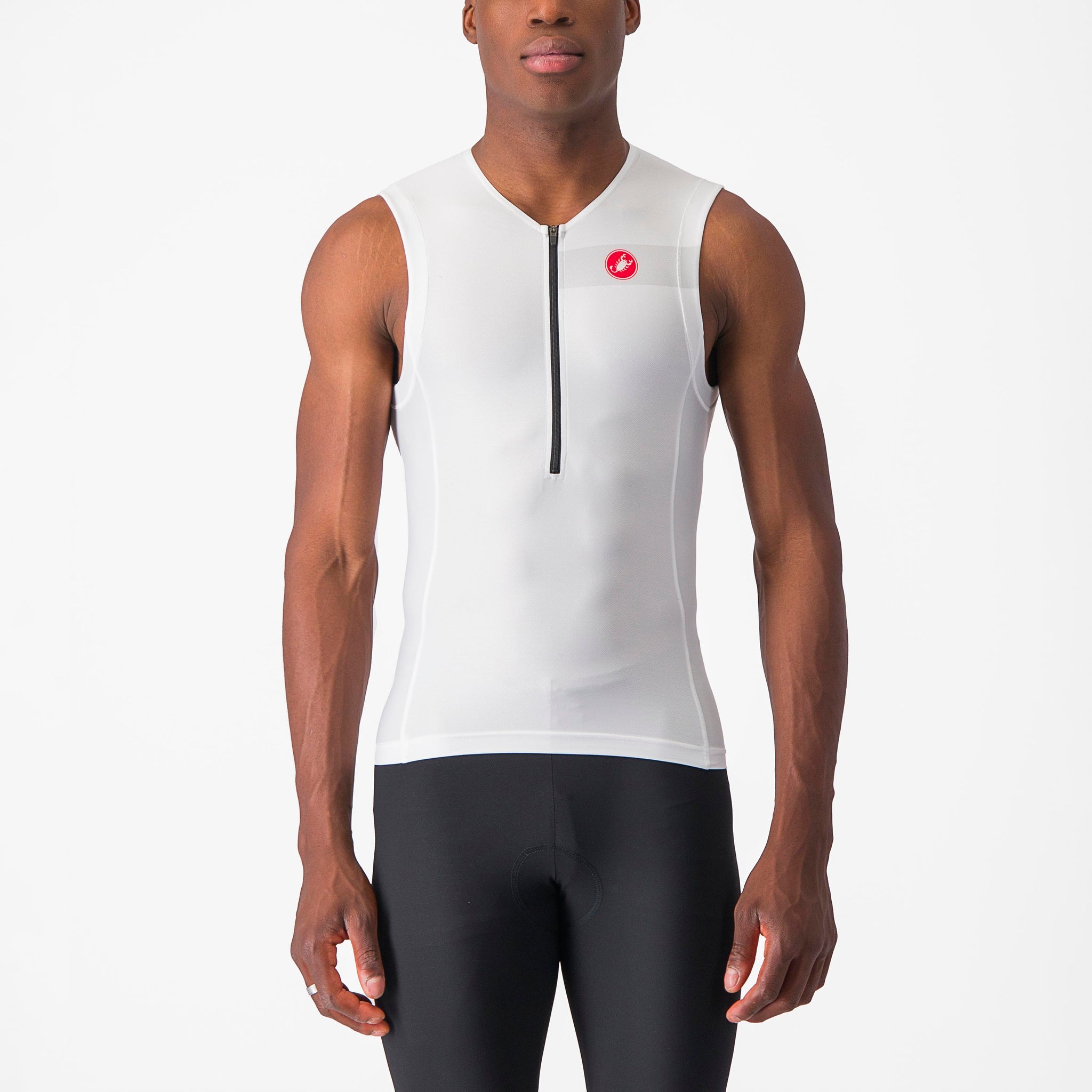 Castelli Free Tri 2 Sleeveless Top – White/Black