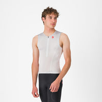 Castelli Free Speed 3 Top – white/silver gray