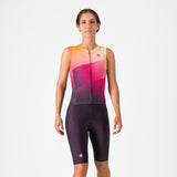 Castelli Free Sanremo 3 W Suit Sleeveless – dark night shade/vivid orange-bright rose