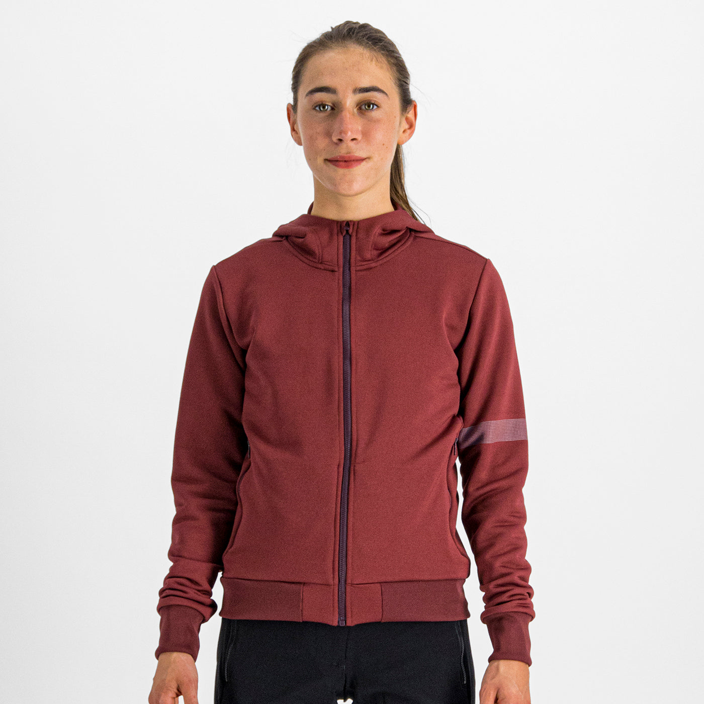 Sportful Giara W Hoodie – red wine