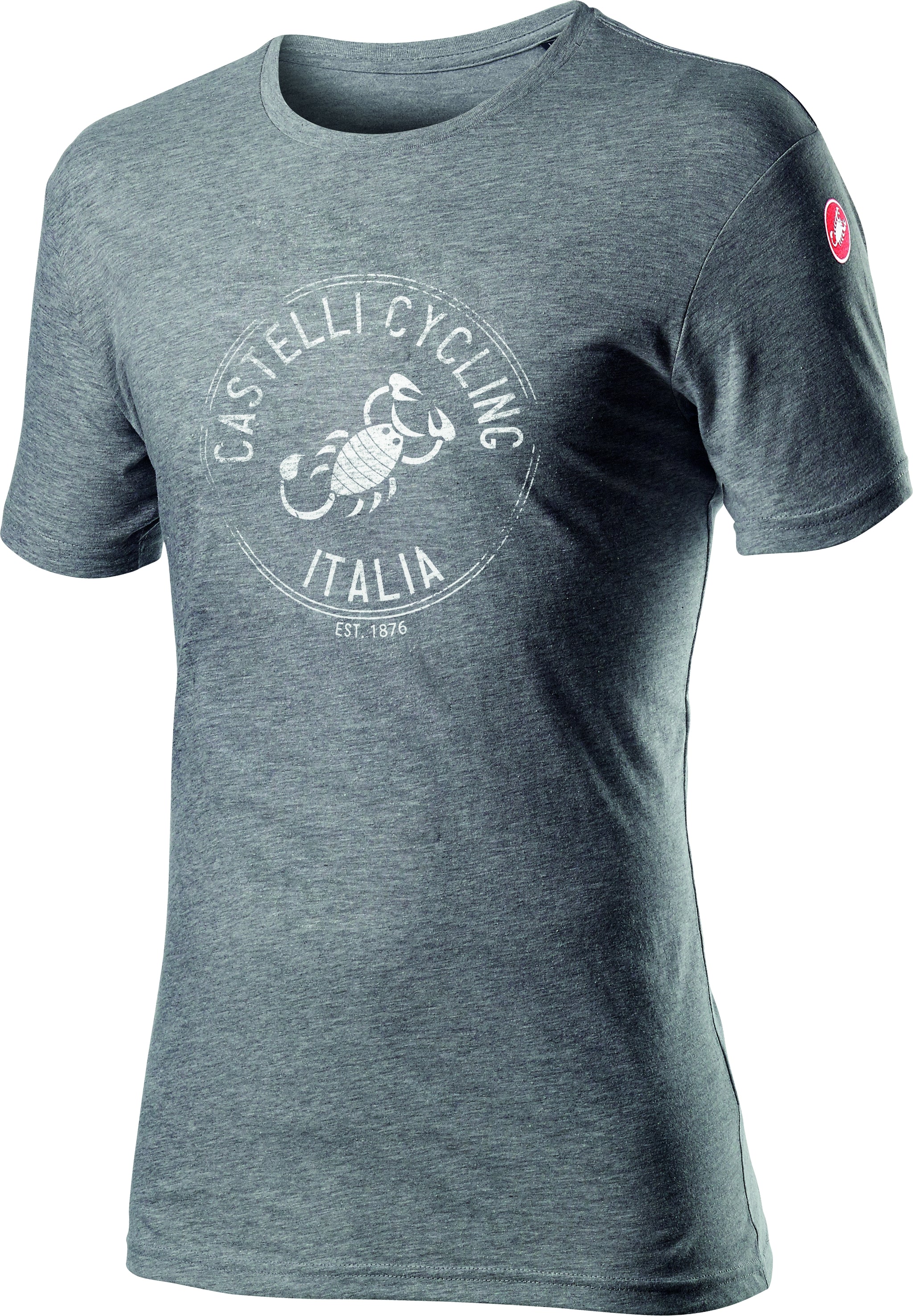 Castelli Armando T-Shirt – melange vortex gray