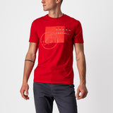 Castelli Maurizio Tee – red/silver gray black