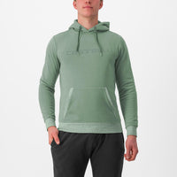 Castelli Logo Hoodie – defender green