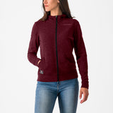 Castelli Milano 2 Full Zip W Fleece – deep bordeaux