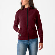 Castelli Milano 2 Full Zip W Fleece – deep bordeaux