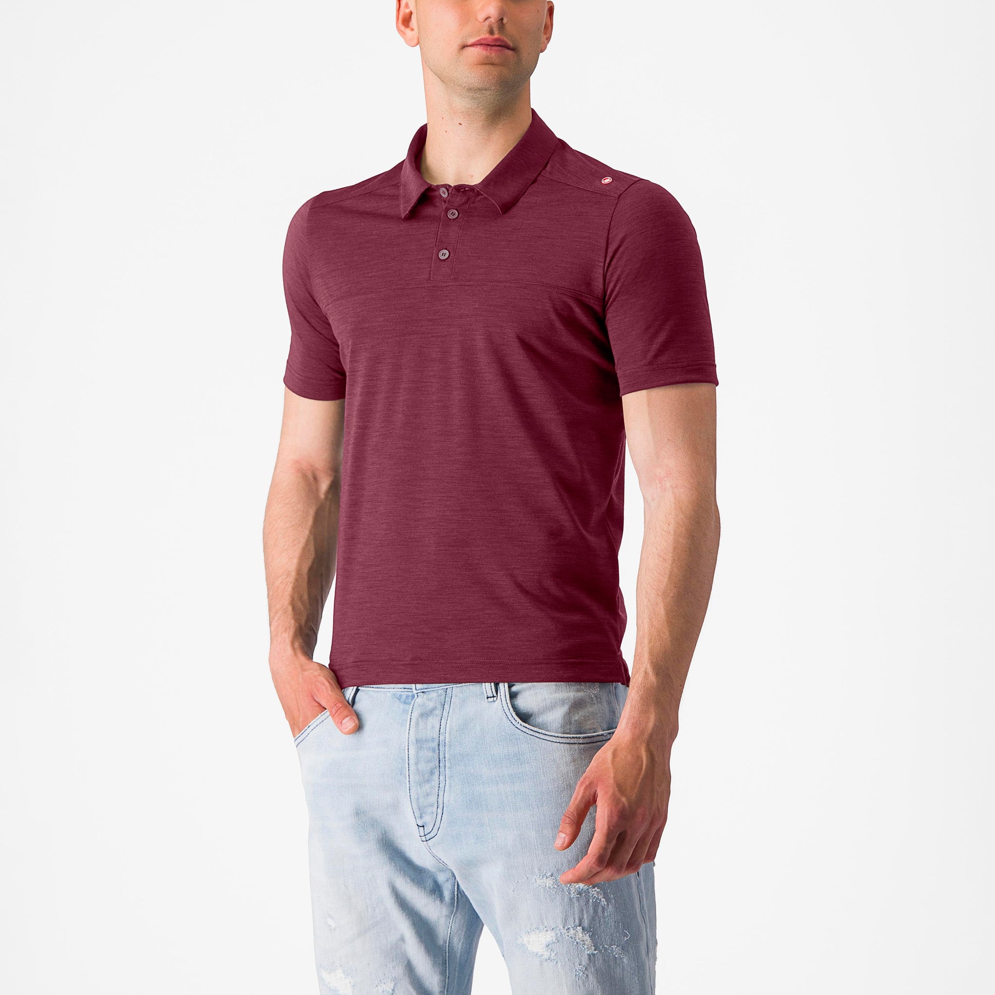 Castelli Merino Polo – Bordeaux