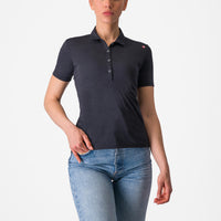 Castelli Merino W Polo – light black
