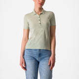 Castelli Merino W Polo – desert green