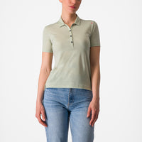 Castelli Merino W Polo – desert green