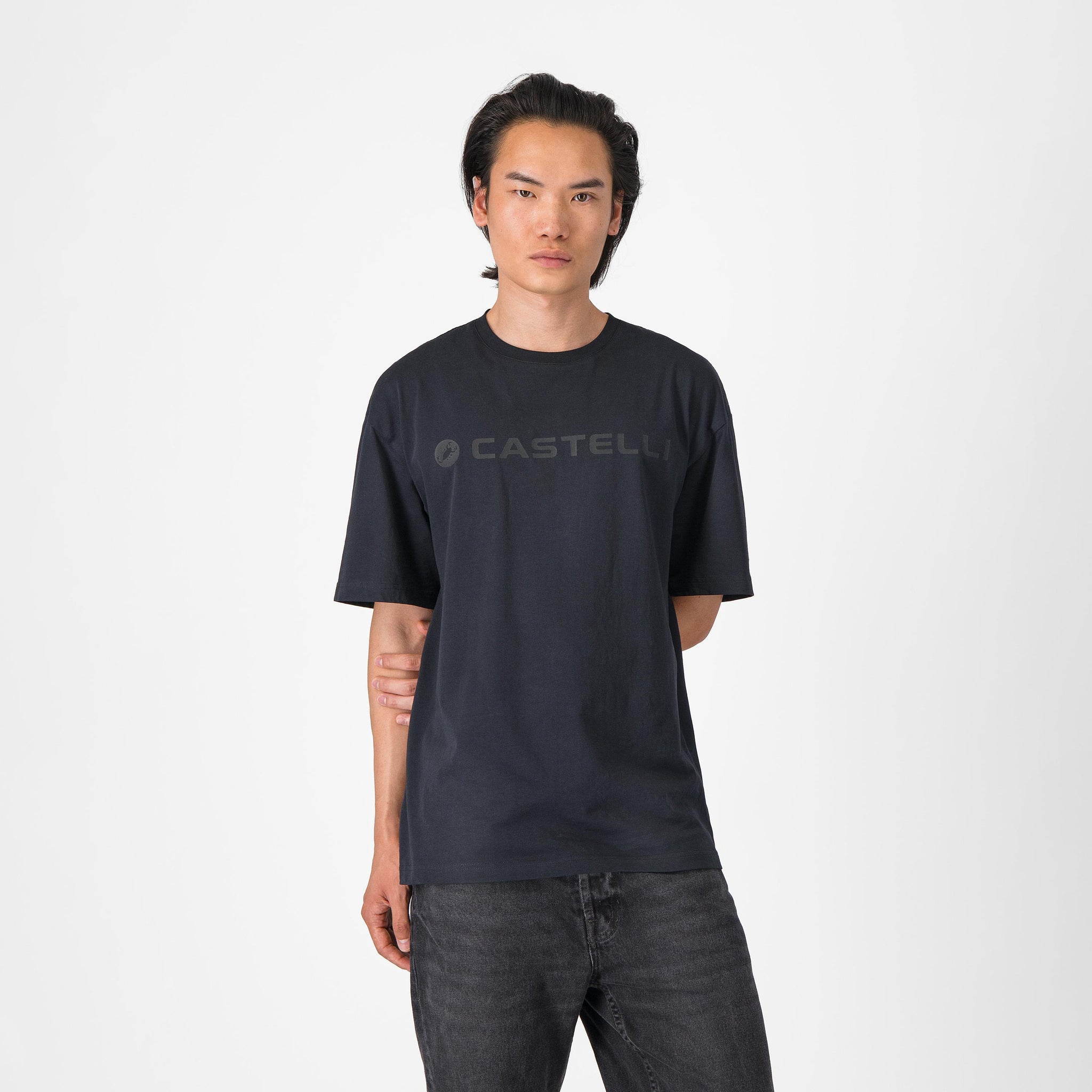 Castelli Tone Logo Tee – Black