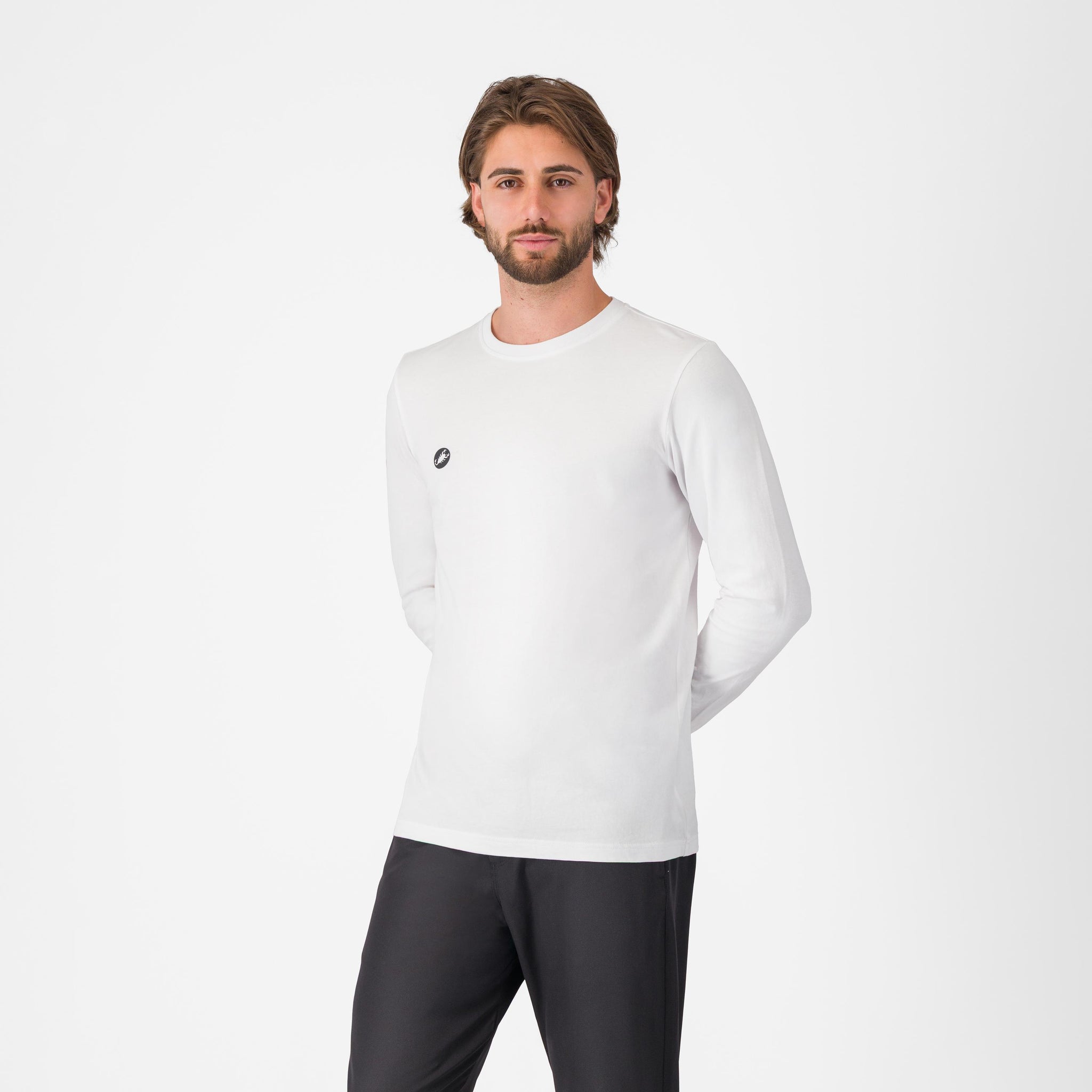 Castelli Sleeve Logo LS Tee – white