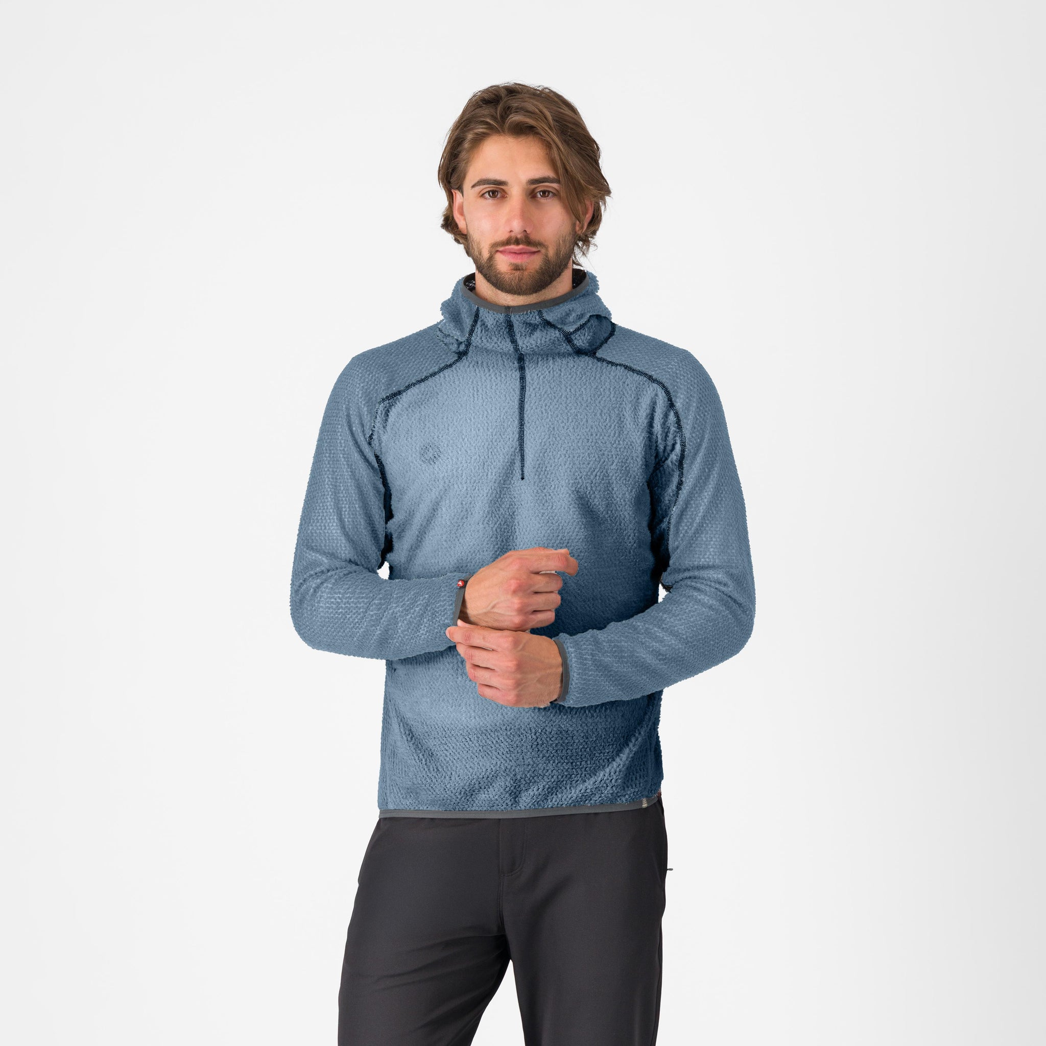 Castelli Alpha Fleece Hoody – rock blue