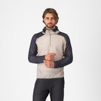 Castelli Alpha Fleece Hoody – silver gray/dark gray
