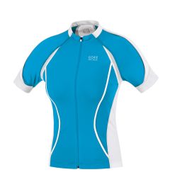 Gore Bike Wear Oxygen FZ Lady Jersey - Pool Blue/White