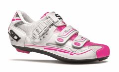 Sidi Genius 7 Women's Shoe - Wht/Pink Fluo