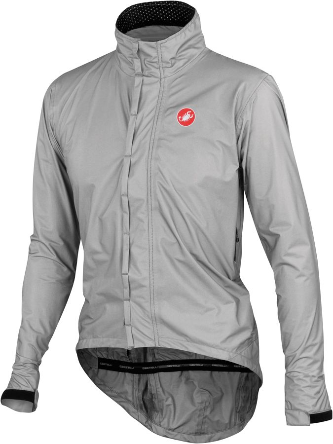 Castelli Pocket Liner Men's eVent Cycling Rain Jacket Grey Size Medium Castelli Pocket Liner Men's eVent Cycling Rain Jacket Grey Size Medium